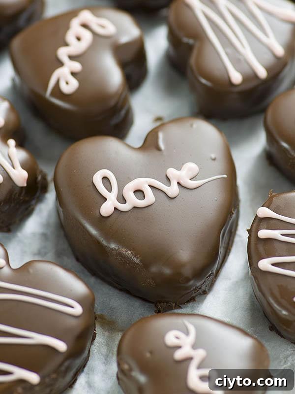 A bunch of Cookie Dough Valentines Hearts.
