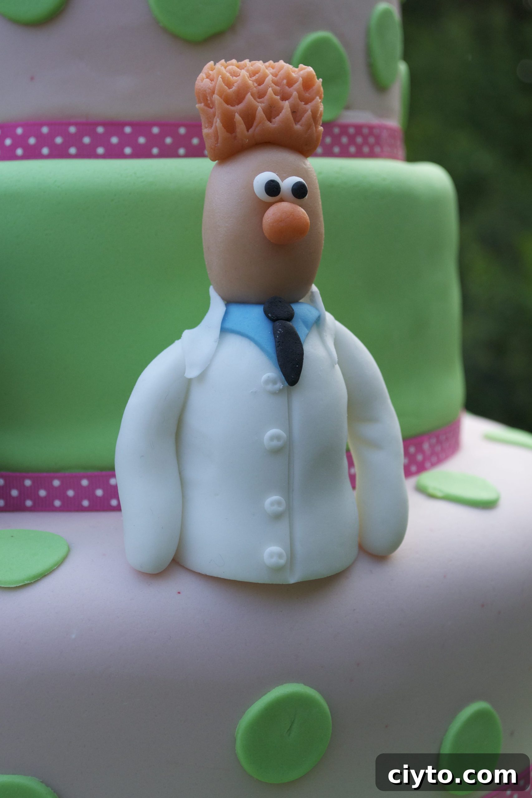 Sugar models on a Muppets Cake suitable for Birthdays or Christenings
