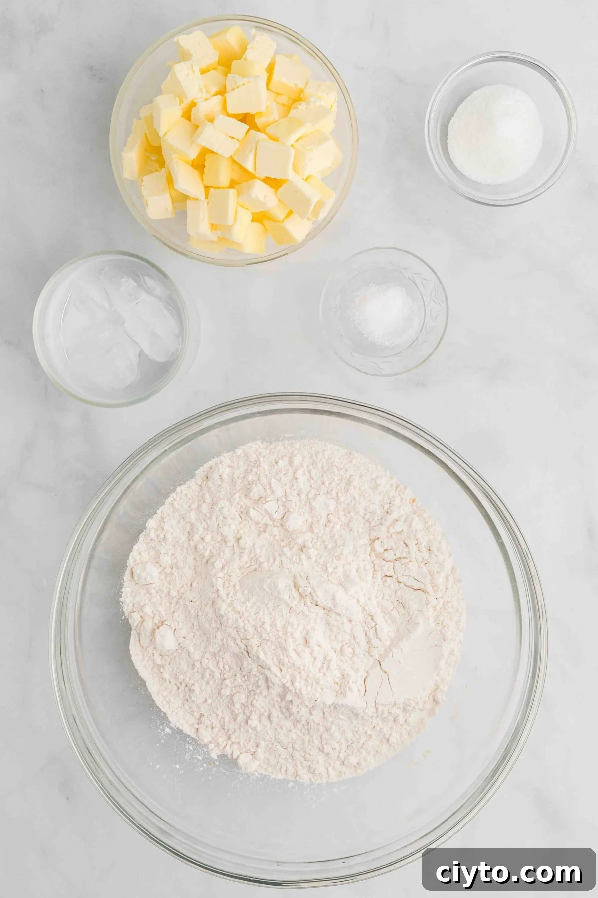 Homemade pie crust recipe ingredients