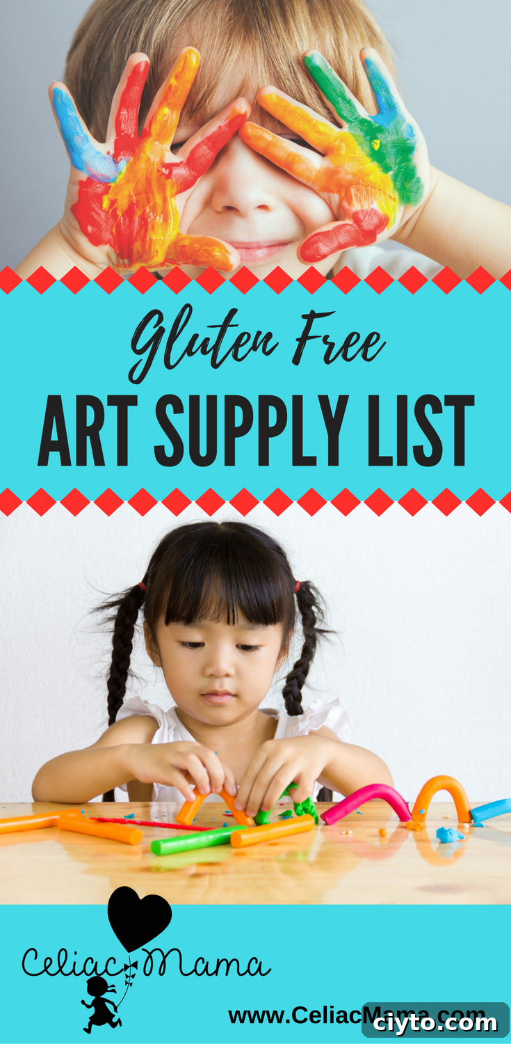 Hidden Gluten in Art Supplies: What to Look For 2 gluten free art supply list