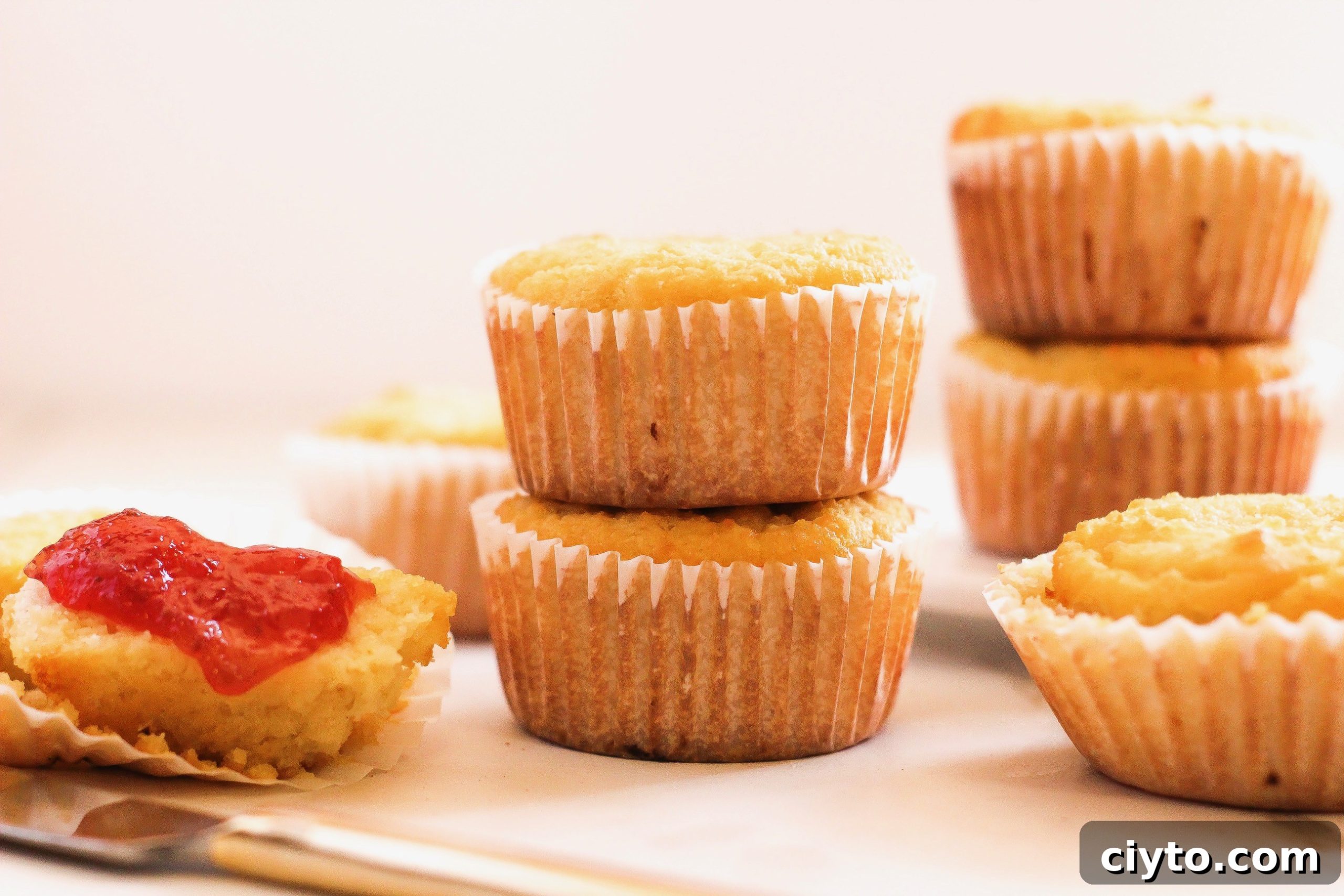 Paleo "Cornbread" Muffins - Gluten-free, dairy-free, nut-free. 7-ingredients, easy and delicious!