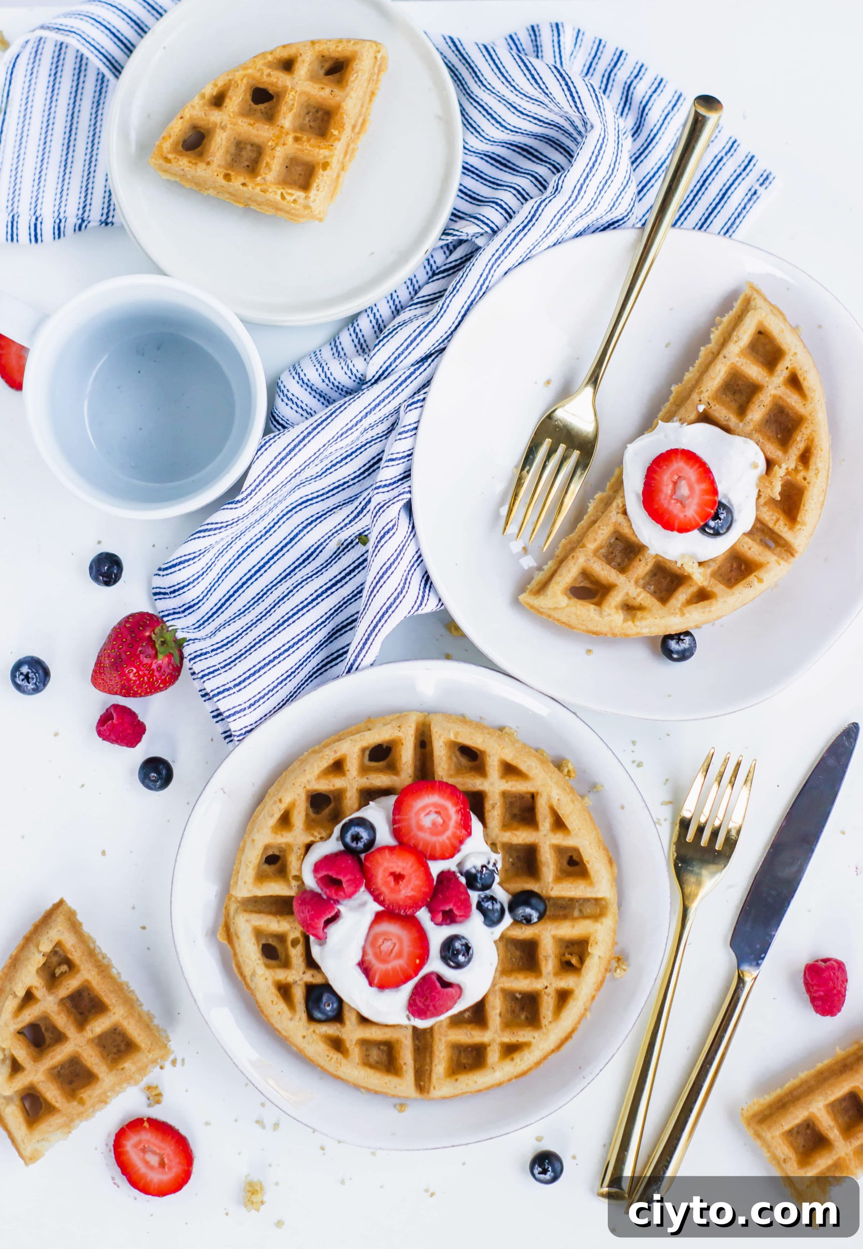 Paleo Waffles - Gluten-free, dairy-free, nut-free. Crispy and a huge hit with the kids!