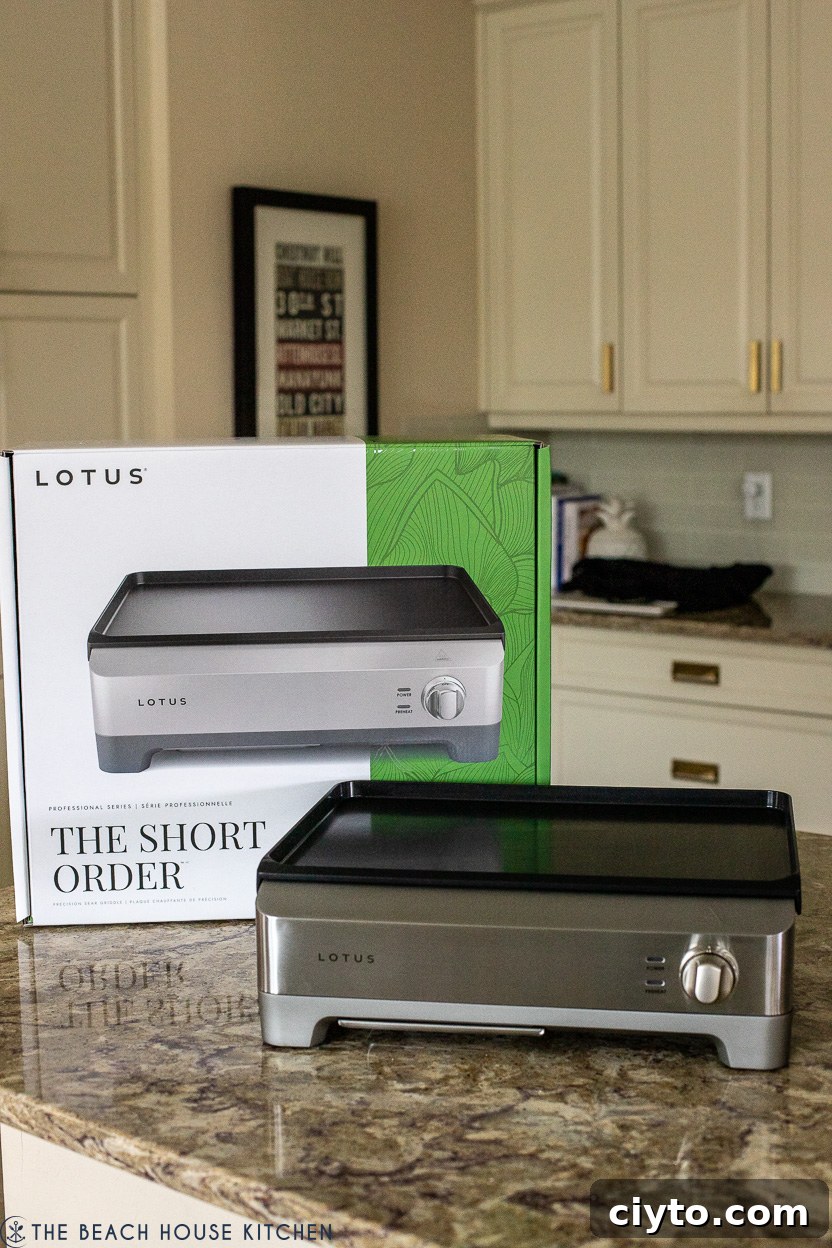 Lotus griddle and packaging
